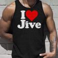 ハートジャイブジャズダンスミュージックが大好き タンクトップ 彼への贈り物