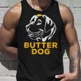 バター犬-彼のバターと一緒に犬面白いミーム タンクトップ 彼への贈り物