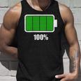 バッテリー100シャツ バッテリーハートフル充電バッテリーフル。 タンクトップ 彼への贈り物