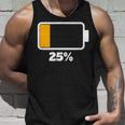 バッテリー25 残り25 バッテリーtシャツバッテリー低 タンクトップ 彼への贈り物