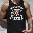 ピザのためにしゃがむ Willquat For Pizza タンクトップ 彼への贈り物