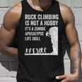 ファニーロッククライマーギフト 男女兼用 クールなゾンビクライミングに タンクトップ 彼への贈り物
