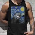 ファン・ゴッホの星月夜鳩のミームペインティング タンクトップ 彼への贈り物
