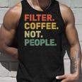 フィルターコーヒー Not People エスプレッソ バリスタ カフェ コーヒーオーバー タンクトップ 彼への贈り物