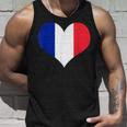 フランス国旗ラブハートフランス国旗 タンクトップ 彼への贈り物