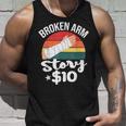 ブロークン・アーム・ストーリー $10 手の怪我 手首 面白い ヴィンテージ タンクトップ 彼への贈り物