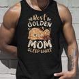 ベスト・ゴールデン・ママ、子犬とゴールデン・レトリーバー タンクトップ 彼への贈り物