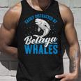 ベルーガクジラに簡単に気を取られる面白いシロイルカ動物。 タンクトップ 彼への贈り物