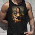 ボストンテリア モナリザ 絵画 アート 犬 ママ お父さん タンクトップ 彼への贈り物