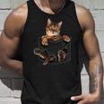 ポケットに入ったベンガルキャット タンクトップ 彼への贈り物