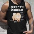 ポメラニアンの解体新書 スピッツ 犬の飼い主 ポメラニアンの飼い主 おもしろ 愛犬家 犬 ポメラニアン タンクトップ 彼への贈り物