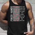 ポーカーハンド チートシートカード カジノゲーム 面白いプレイヤーギフト タンクトップ 彼への贈り物