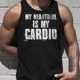 マイ・ビューティフル・イズ・マイ・カーディオ・ファニー・ハズ・ボーイフレンド タンクトップ 彼への贈り物
