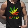マリファナのガンジャ雑草の葉 ラスタカラー タンクトップ 彼への贈り物