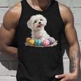 マルチーズ 犬 犬種 ハッピーイースター メンズ レディース キッズ タンクトップ 彼への贈り物