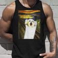マルチーズ 面白いtシャツ 犬 ムンクの叫び かわいい メンズ 子供 おもしろ 服 グッズ ネタ わんこ タンクトップ 彼への贈り物