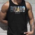 ミラノイタリア-ミラノイタリアファッションイタリアングラフィック タンクトップ 彼への贈り物