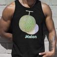 メロン Melon 『フルーツ ポップ』果物 リアル シンプル かわいい イラスト タンクトップ 彼への贈り物