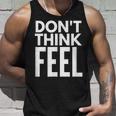 モチベーションを高める引用tシャツ Don't Think Feel インスピレーション タンクトップ 彼への贈り物
