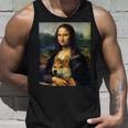 モナリサダヴィンチ プリントシャツ 柴犬とモナリサ タンクトップ 彼への贈り物