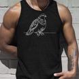 ラインアート 鳥・鳥類学者 ライチョウ タンクトップ 彼への贈り物