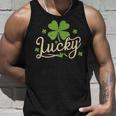 ラッキーシャムロック 四つ葉のクローバー 聖パトリックの日 タンクトップ 彼への贈り物