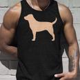 ラブラドールレトリバー 犬のシルエット タンクトップ 彼への贈り物