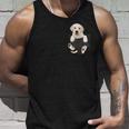 ラブラドール愛好家のためのポケットに入った面白いラブラドールレトリーバー タンクトップ 彼への贈り物