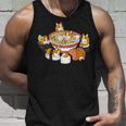 ラーメン寿司ウェルシュ・コーギー・ペンブローク犬 タンクトップ 彼への贈り物