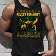 リジェクト・ヒューマニティがカニに進化する 長袖tシャツ タンクトップ 彼への贈り物