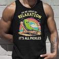 リラクゼーション聞いてピクルスモチベーション タンクトップ 彼への贈り物