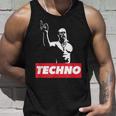 レイバー、Dj、ハードテクノパーティー、フェスティバルのためのテクノバイキング タンクトップ 彼への贈り物