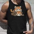 レッサーパンダ かわいい パンダ おもしろ 動物 アート イラスト タンクトップ 彼への贈り物