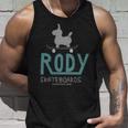 ロディ Rody（Rody Of ThetreetSkateboard_Green バックプリント タンクトップ 彼への贈り物