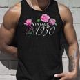 ヴィンテージ 1950 ピンクローズ 75歳 75歳 誕生日 母の日 タンクトップ 彼への贈り物