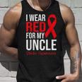 叔父さんの脳卒中啓発のために赤を着ています タンクトップ 彼への贈り物