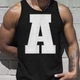 大文字 A アルファベットモノグラム イニシャル タンクトップ 彼への贈り物