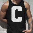大文字 C アルファベット モノグラム イニシャル タンクトップ 彼への贈り物