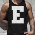 大文字 E アルファベット モノグラム イニシャル タンクトップ 彼への贈り物