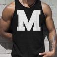 大文字 M アルファベットモノグラム イニシャル タンクトップ 彼への贈り物
