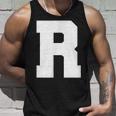 大文字 R アルファベット モノグラム イニシャル タンクトップ 彼への贈り物