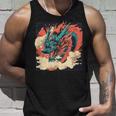大胆でクールな外観の素晴らしい日本のドラゴン。 タンクトップ 彼への贈り物