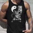 太極拳 猫 ボバ ティー 面白い カワイイ 武道 禅 キティ タンクトップ 彼への贈り物