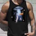 宇宙猫 面白い宇宙猫銀河ufoエイリアンアブダクション タンクトップ 彼への贈り物