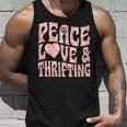 平和の愛と倹約心と平和のシンボル。 タンクトップ 彼への贈り物