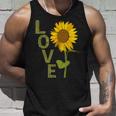 愛の大きなひまわりを作る庭師 タンクトップ 彼への贈り物