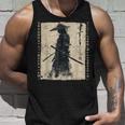 日本 武士 武士 戦闘機 浮世 墨絵 侍 タンクトップ 彼への贈り物