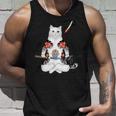 日本の侍猫刀忍者 ヤクザタトゥー タンクトップ 彼への贈り物