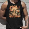 日本美術 ラーメン 猫 忍者 浮世絵 アニメ風 侍猫 タンクトップ 彼への贈り物