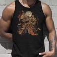 日本美術 虎 忍者 浮世絵 アニメ風 侍 虎 タンクトップ 彼への贈り物